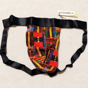 COSABELLA NSN Print Men's Jock Strap Kente Multicolor - Size L / NWT
